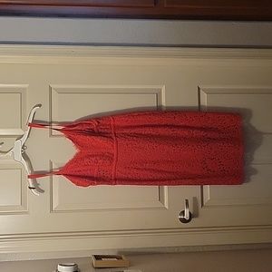 Coral Lace Dress